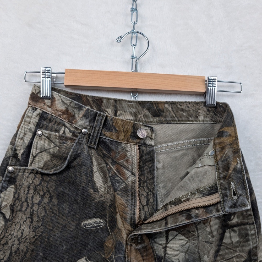 VTG RealTree Jeans Youth 27x27 14 Camo Hardwoods Straight Streetwear Hunting Y2K